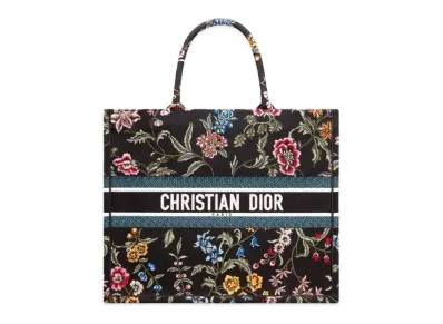 Dior Large Dior Book Tote Dior Petites Fleurs Embroidery "Multicolor"