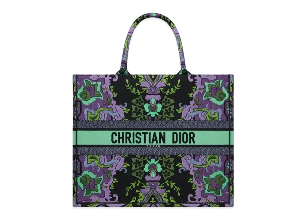 Dior Large Dior Book Tote Dior Indian Embroidery "Multicolor"