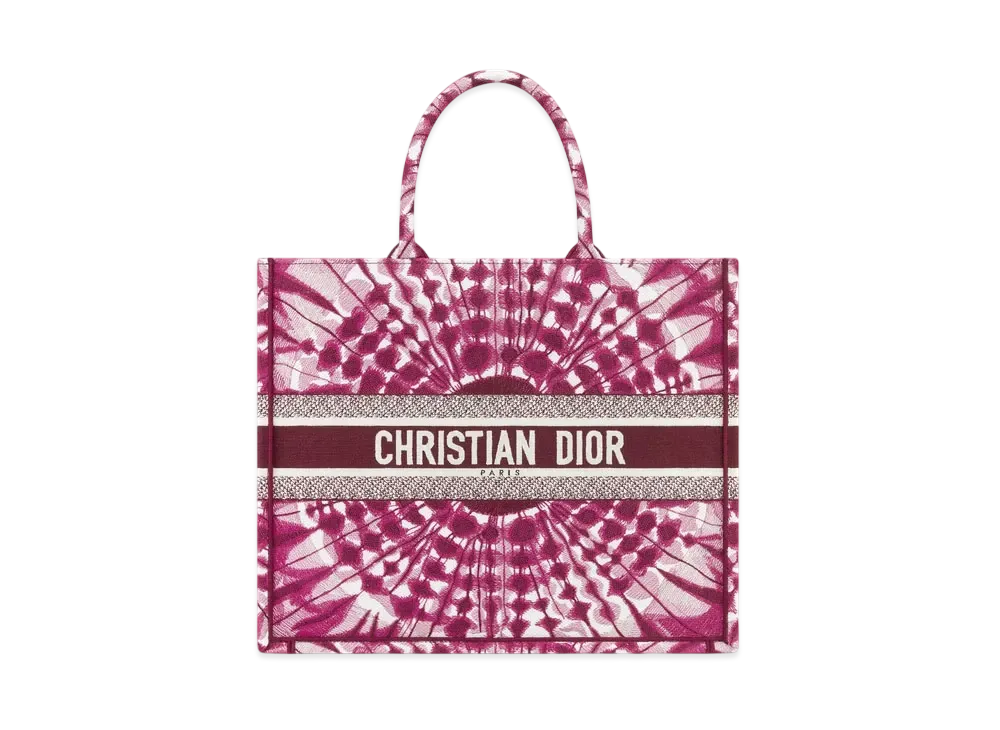 Dior Miss Dior Large Dior Book Tote Tie & Dior Embroidery (42 x 35 x 18.5 cm) "Purple"