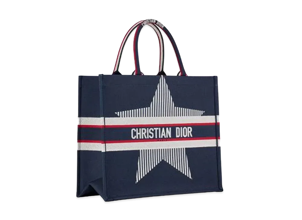 Dior Dioralps Dior Book Tote "Navy"
