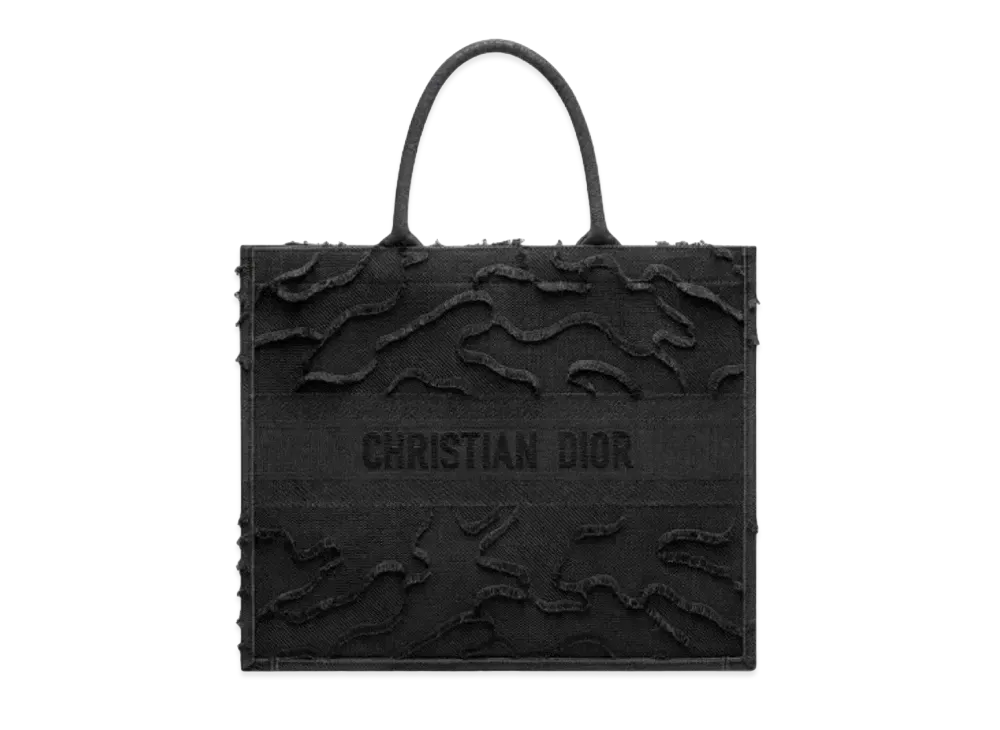 Dior Large Book Tote Canvas "Black"