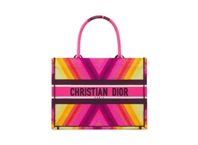 Dior Miss Dior Medium Dior Book Tote Dior Bayadere Multicolor Embroidery (36 x 27.5 x 16.5 cm) "Colorful"