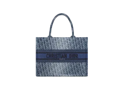 Dior Medium Dior Book Tote Denim Dior Oblique Jacquard "Blue"