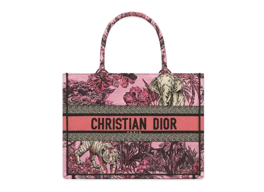 Dior Medium Dior Book Tote Toile De Jouy Voyage Embroidery "Multicolor"