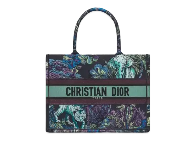 Dior Medium Dior Book Tote Toile De Jouy Voyage Embroidery "Multicolor"