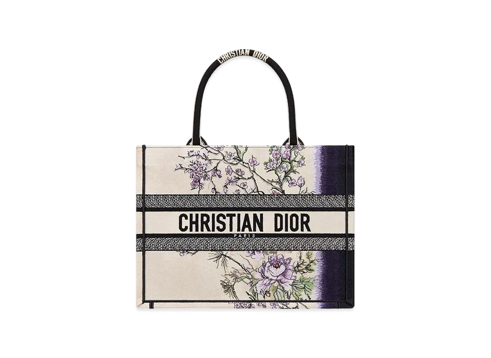 Dior Medium Dior Book Tote Dior Pivoine Embroidery "Multicolor"