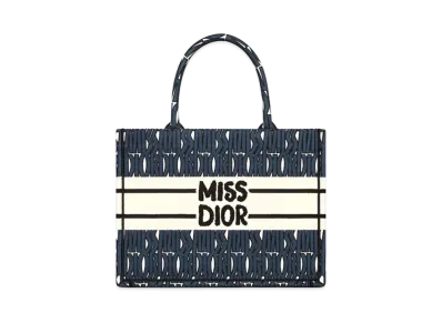Dior Medium Dior Book Tote Miss Dior Allover Embroidery (36 x 27.5 x 16.5 cm) Japan Exclusive "Blue"