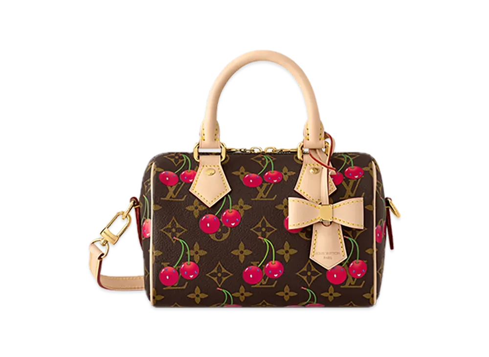 Louis Vuitton x Takashi Murakami Speedy Bandouliere 20 "Cherry Brown"