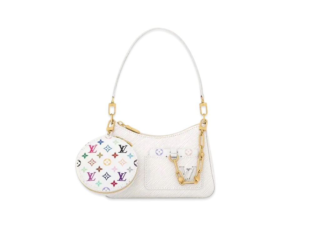 Louis Vuitton x Takashi Murakami Marellini Epi "Multicolor/Blanc"