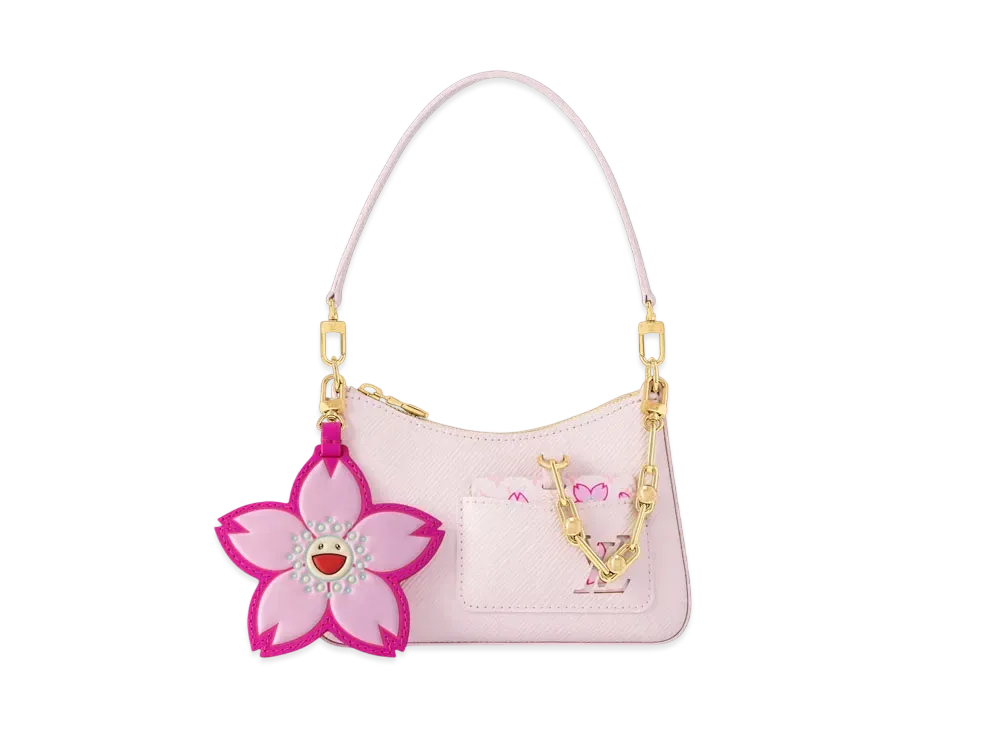 Louis Vuitton x Takashi Murakami Marellini Monogram Tiles Canvas "Cheeky Pink"