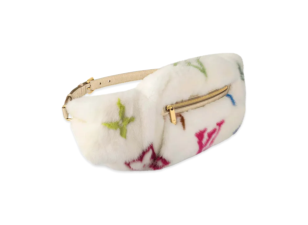 Louis Vuitton x Takashi Murakami Mink Bum Bag "White"