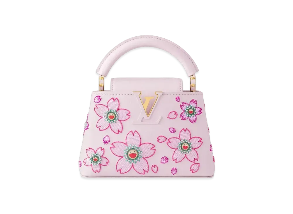 Louis Vuitton x Takashi Murakami Capucines Mini "Rose"