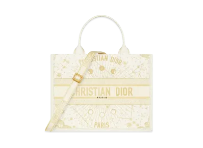 Dior Medium Dior Book Tote Embroidery with Dior Astral Motif and Calfskin (36.5 x 28 x 17.5 cm) ""