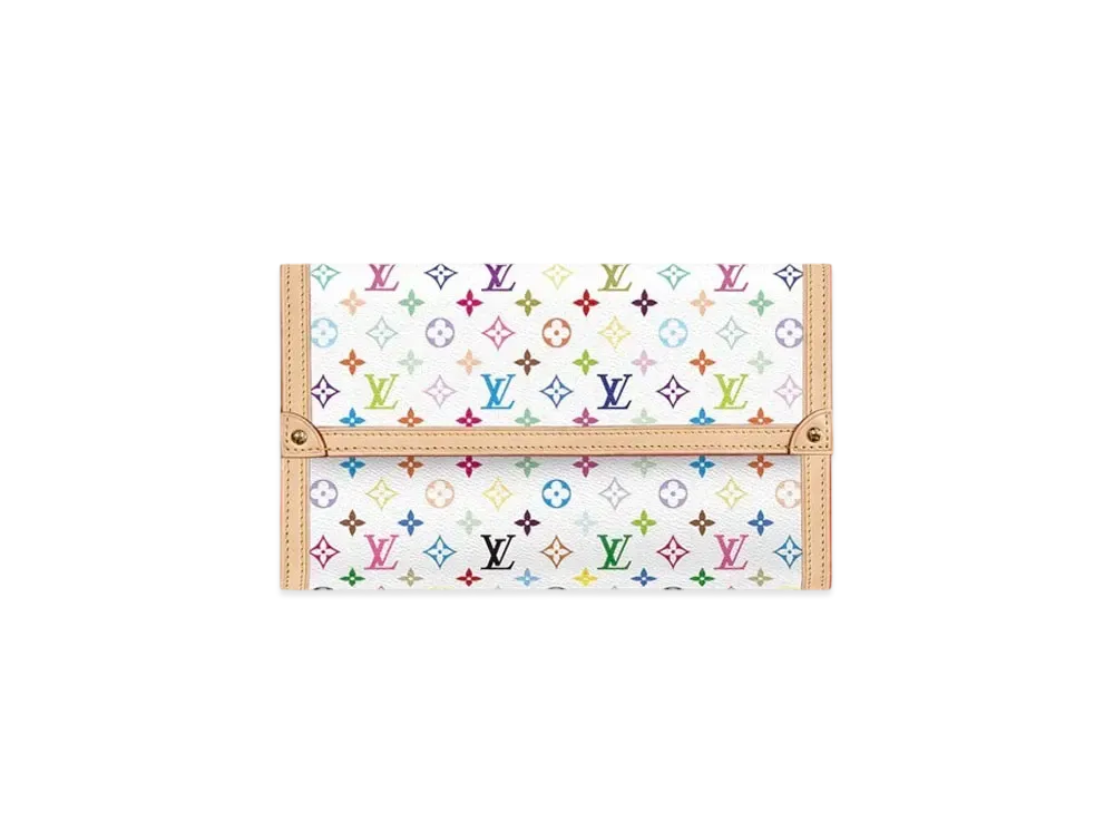 ルイヴィトン マルチカラー ポルトフォイユ サラ ブラック×グリーン 村上 隆 ルイヴィトン マルチカラー ポルトフォイユ サラ ブラック