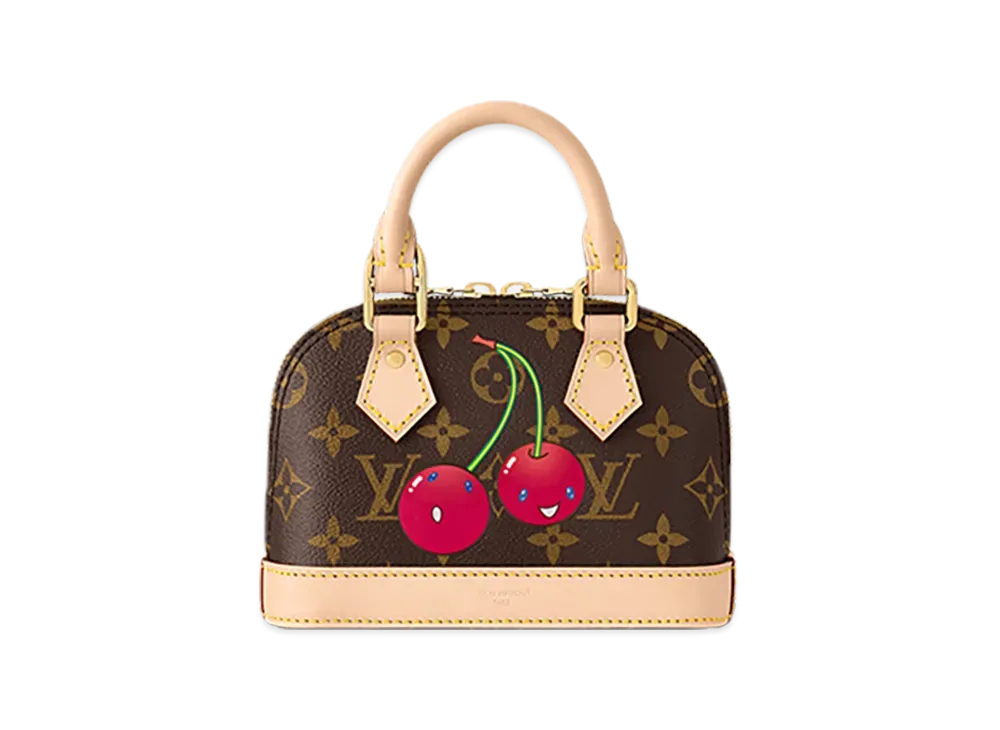 Louis Vuitton x Takashi Murakami Nano Alma "Cherry Brown"