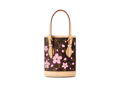 Louis Vuitton x Takashi Murakami Nano Bucket Monogram Canvas "Sakura Brown"