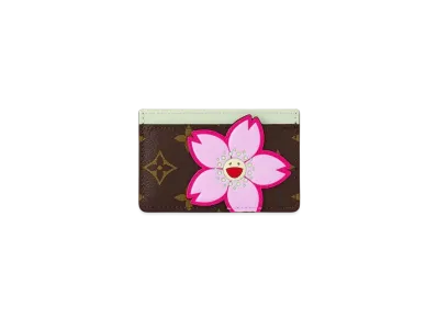 Louis Vuitton x Takashi Murakami Card Holder Monogram Canvas "Sakura Brown"