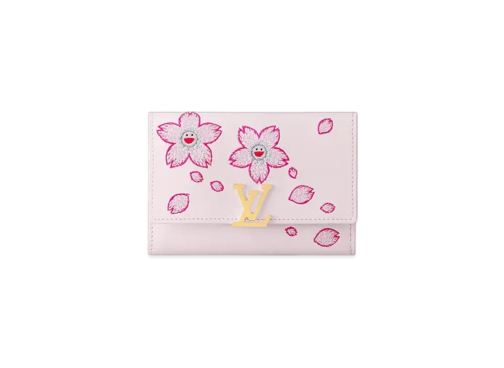 Louis Vuitton x Takashi Murakami Capucines Compact Wallet "Rose"