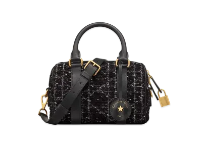 Dior Groove 20 Bag Tweed with Cannage Motif "Black/White"