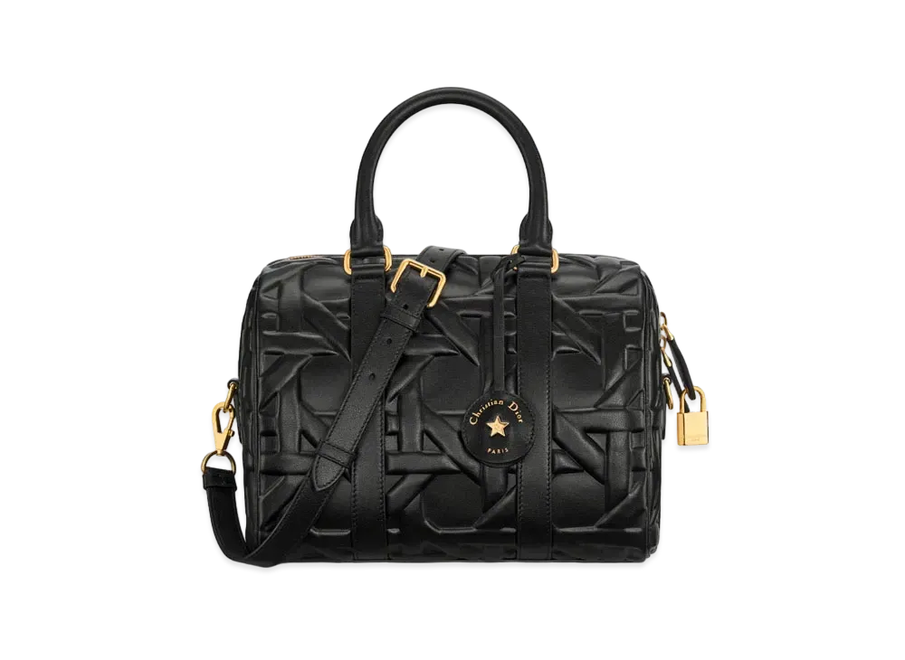 Dior Groove 25 Bag Graphic Cannage Calfskin "Black"