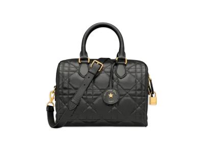 Dior Groove 25 Bag Macrocannage Calfskin "Black"
