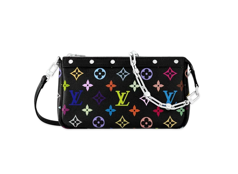 Louis Vuitton x Takashi Murakami Pochette Accessoires "Multicolore Noir"