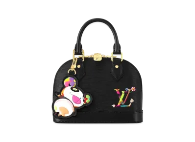 Louis Vuitton x Takashi Murakami Alma BB Epi "Noir"