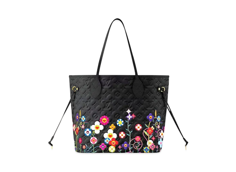 Louis Vuitton x Takashi Murakami Neverfull MM Monogram Empreinte "Noir"