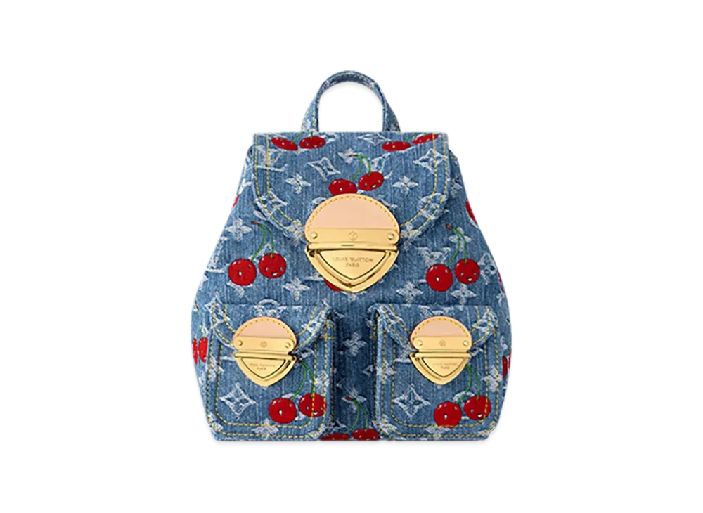 Louis Vuitton x Takashi Murakami Venice "Cherry Denim Blue"