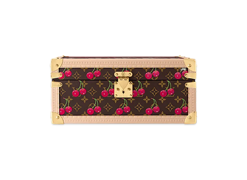 Louis Vuitton x Takashi Murakami Coffret Accessories "Cherry Brown"
