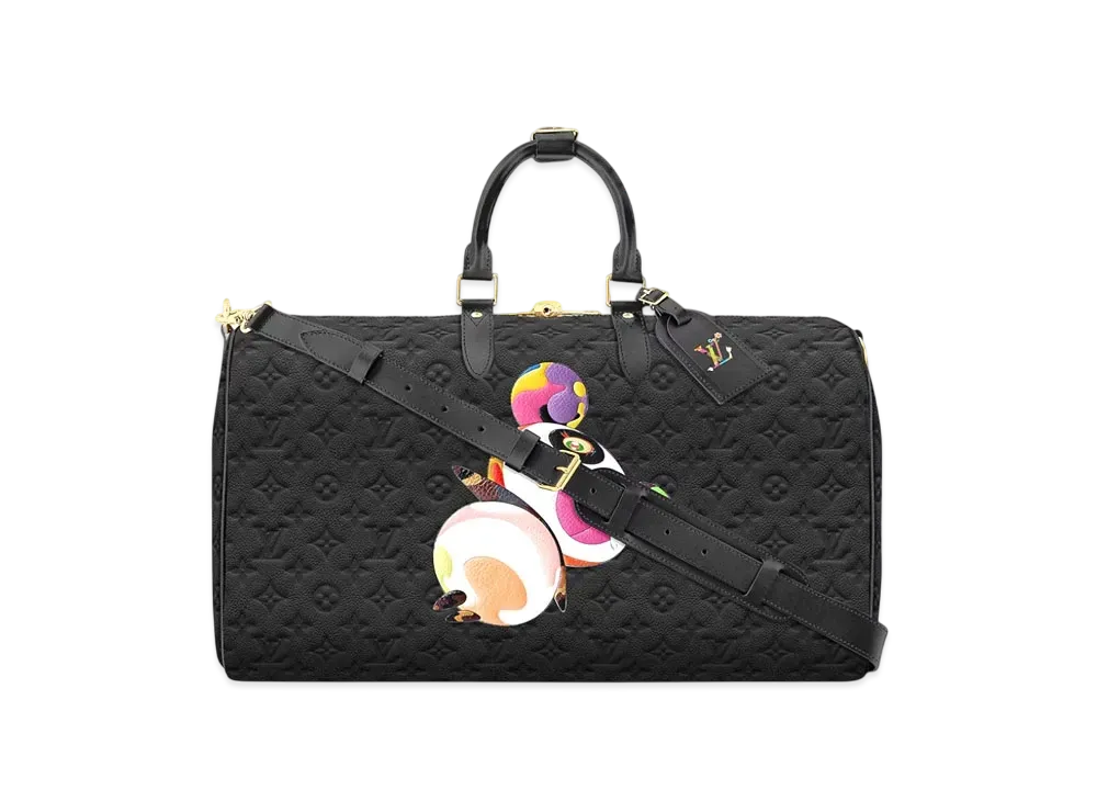 Louis Vuitton x Takashi Murakami Keepall Bandouliere 45 "Noir"