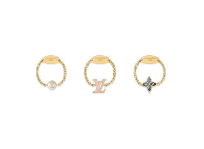 Louis Vuitton LV Layer Color Ring Set Monogram Flower "Dore"