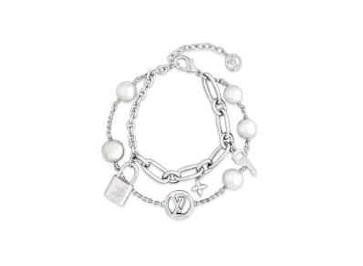 Louis Vuitton LV Mix Chains Bracelet "Palladium"