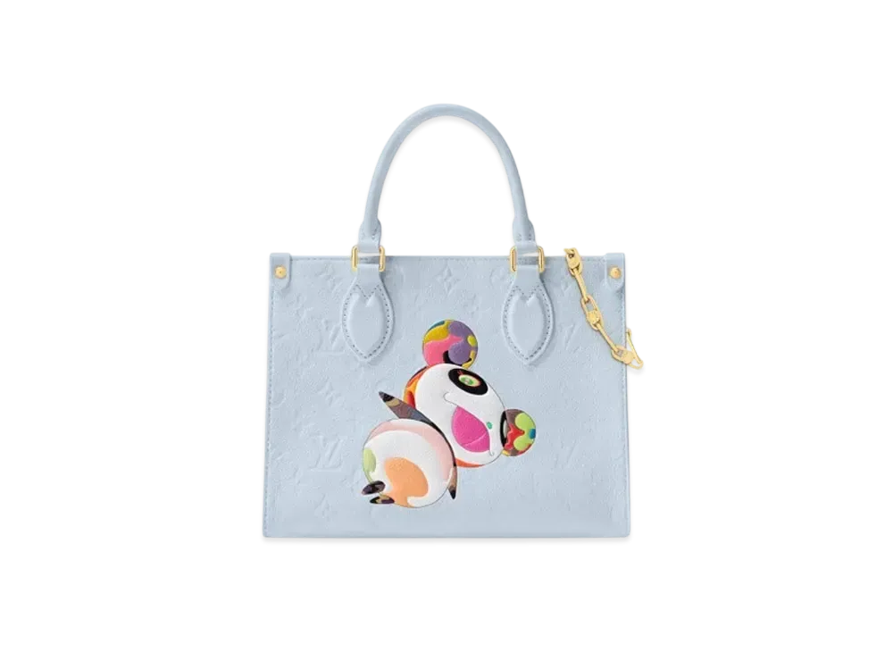 Louis Vuitton x Takashi Murakami OnTheGo PM Chain Monogram Empreinte "Washed Blue"