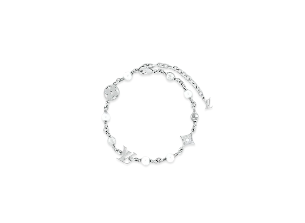 Louis Vuitton LV Pearls Bracelet "Silver"