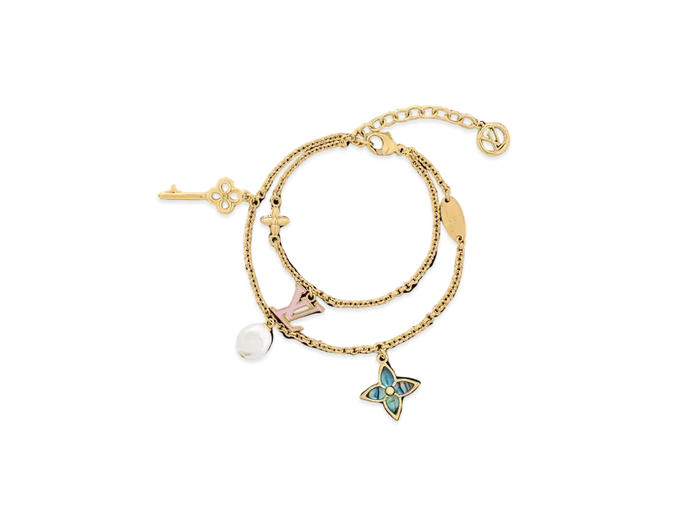Louis Vuitton LV Layer Color Bracelet Monogram Flower "Dore"