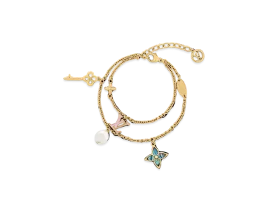 Louis Vuitton LV Layer Color Bracelet Monogram Flower "Dore"