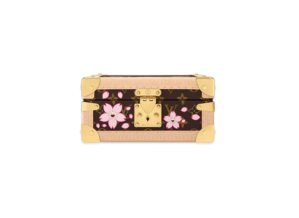 Louis Vuitton x Takashi Murakami Coffret Joaillerie Monogram Canvas "Sakura Brown"
