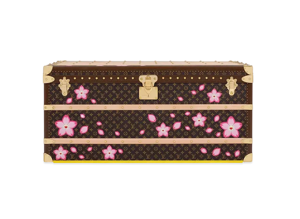 Louis Vuitton x Takashi Murakami Courrier Lozine 110 Monogram Canvas "Sakura Brown"