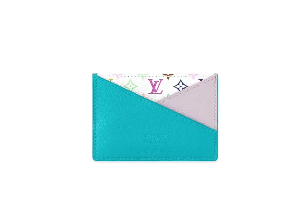 Louis Vuitton x Takashi Murakami Criss-Cross Card Holder Monogram "Multicolor/Kabira Blue"
