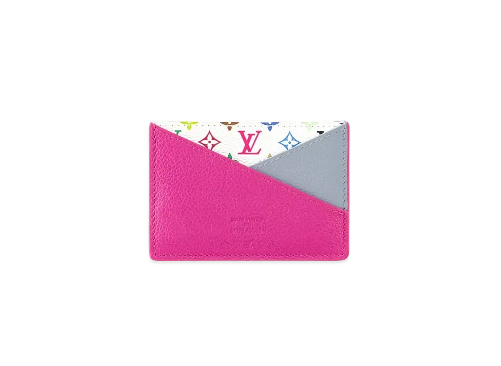 Louis Vuitton x Takashi Murakami Criss-Cross Card Holder "Kawaii Pink"