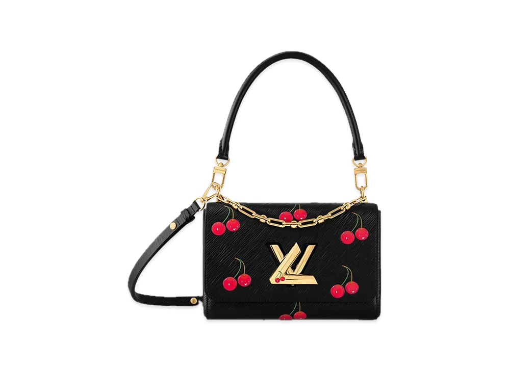 Louis Vuitton x Takashi Murakami Twist MM "Cherry Black"