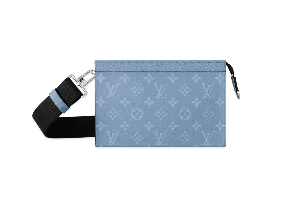 Louis Vuitton Gaston Wearable Wallet Taigarama "Bleu Ciel"