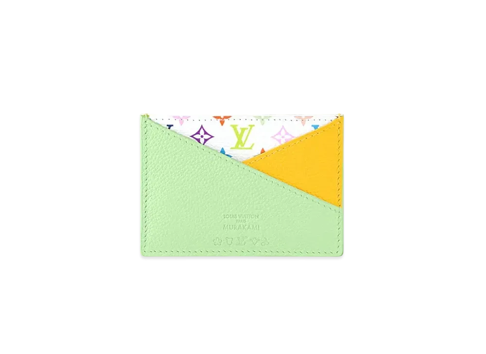 Louis Vuitton x Takashi Murakami Criss-Cross Card Holder Monogram "Multicolor/Green Tea/Ginkgo Yellow"