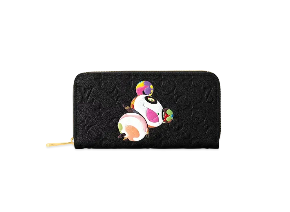 Louis Vuitton x Takashi Murakami Zippy Wallet Monogram Empreinte Japan Exclusive "Noir"