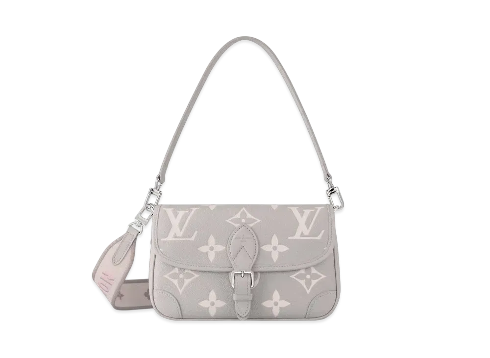 ルイヴィトン モノグラム アンプラント ディアヌ  NM PM ショルダーバッグ ブリューム グレー M46386 LOUIS VUITTON - ルイヴィトン モノグラム アンプラント ディアヌ NM