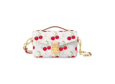 Louis Vuitton x Takashi Murakami Pochette Metis EW "Cherry White"