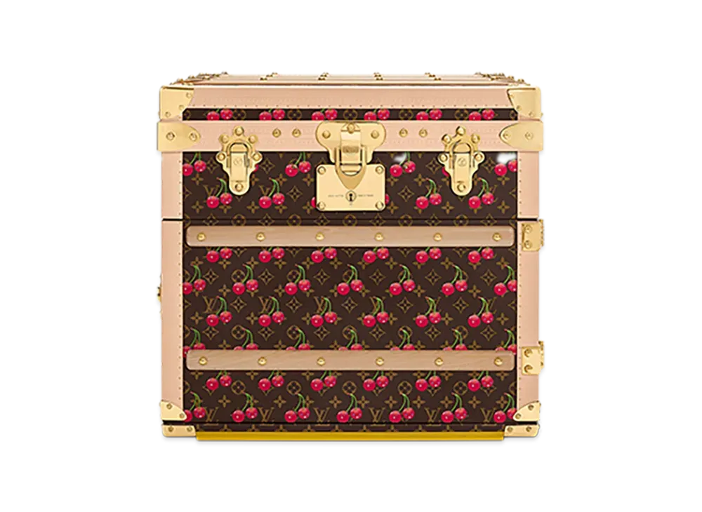 Louis Vuitton x Takashi Murakami Courier Rosin Carre Droite "Cherry Brown"