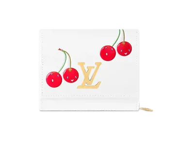 Louis Vuitton x Takashi Murakami Portofeuil Capucines Tiny "Cherry White"
