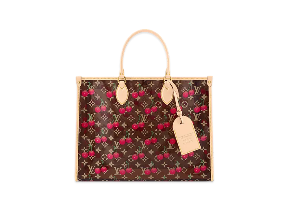 Louis Vuitton x Takashi Murakami On the Go GM "Cherry Brown"
